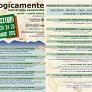 B&B Italy Civitanova MARCHE “la casa tra gli ulivi” consiglia: “ecologicamente” 12° Festival della sostenibilità 22-23-24-25 Novembre 2012